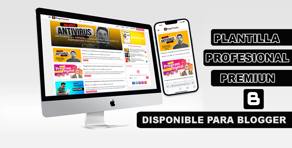 Plantilla Blogger Premium para Web Profesional