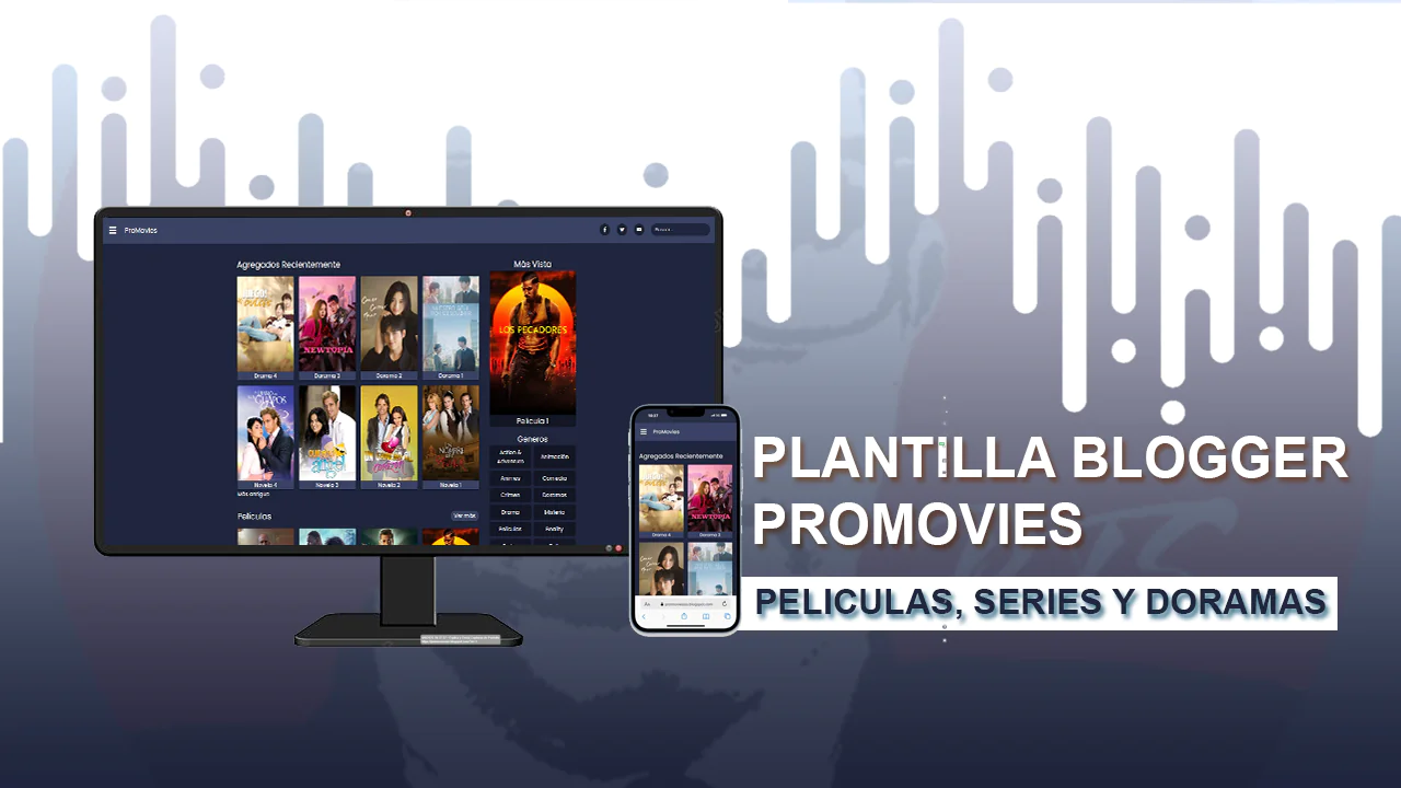Descargar Plantilla ProMovies para Blogger: Diseña tu Web de Películas y Series Gratis [2025]